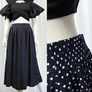 Modcloth Pop London UK Culottes to Love navy cropped pants wide high rise medium